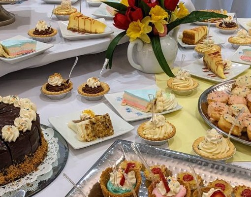 dessert spread