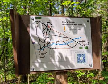 cole's woods sign/map