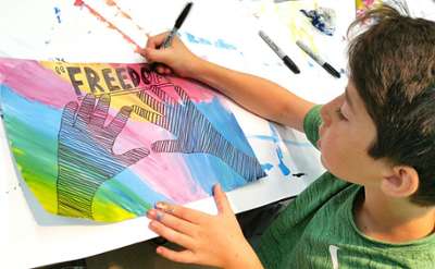 Artful Afternoons, free for children 5+ from 2:30-4:30 on Free Second Thursday at The Hyde! 
