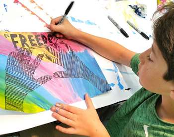 Artful Afternoons, free for children 5+ from 2:30-4:30 on Free Second Thursday at The Hyde!