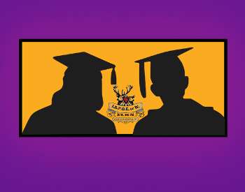 silhouette of Student graduates