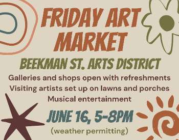 Friday Art Market on Beekman St. June