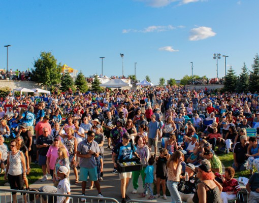 people at an outdoor concert