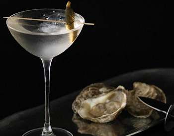 oysters and a martini