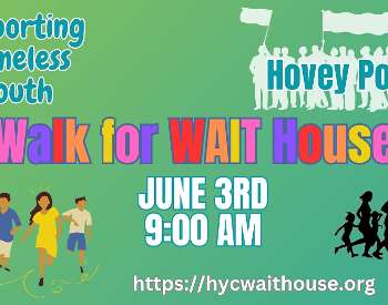 Support homeless youth by joining us for a walk around Hovey Pond.