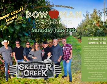 skeeter creek band poses in event poster