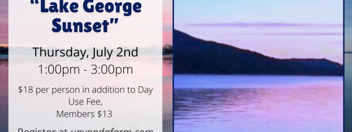 Paint With Patrice Lake George sunset painting