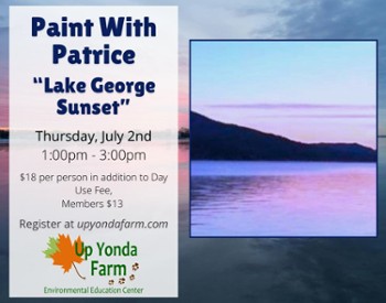 Paint With Patrice Lake George sunset painting