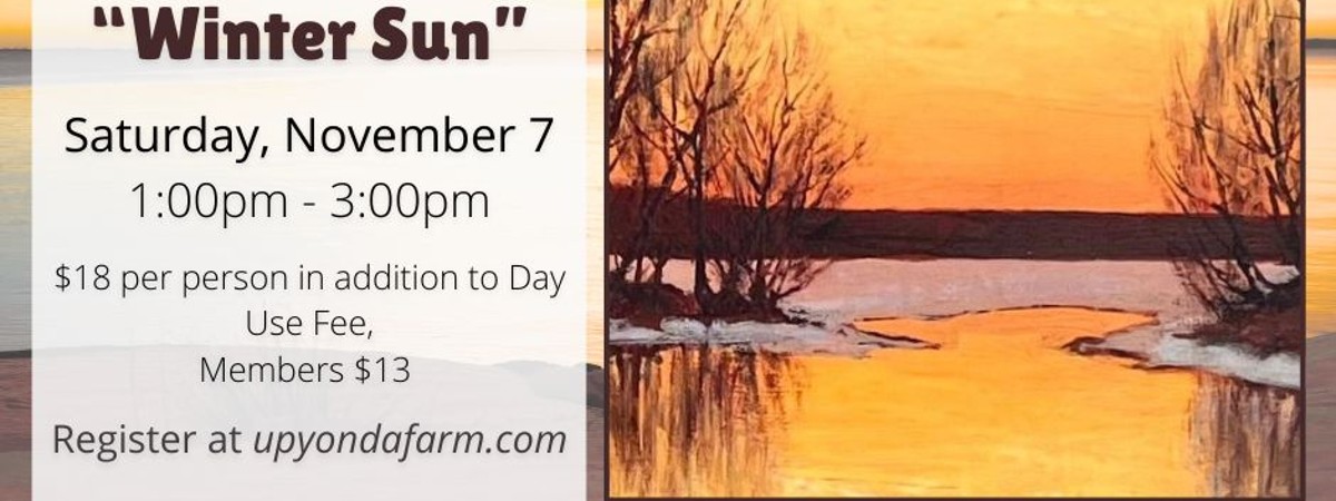Winter Sun Painting with program date
