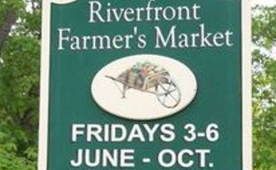 riverfront farmers market, fridays 3 - 6, june through october