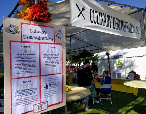 sign for culinary demonstrations
