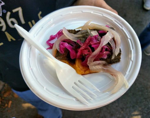 steak with caramelized onions sample