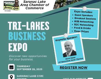Tri lake business expo flyer with same information as event description