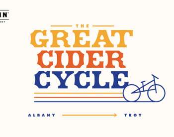 beige background, text reads the great cider cycle