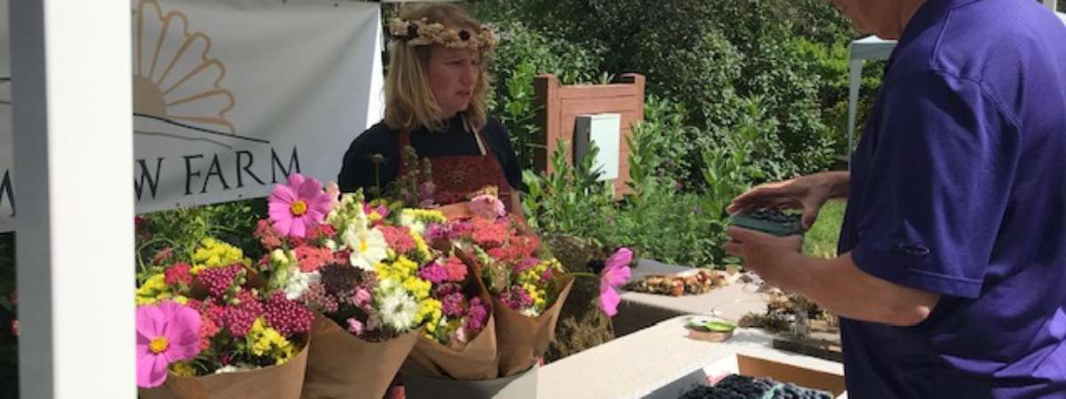a flower vendor