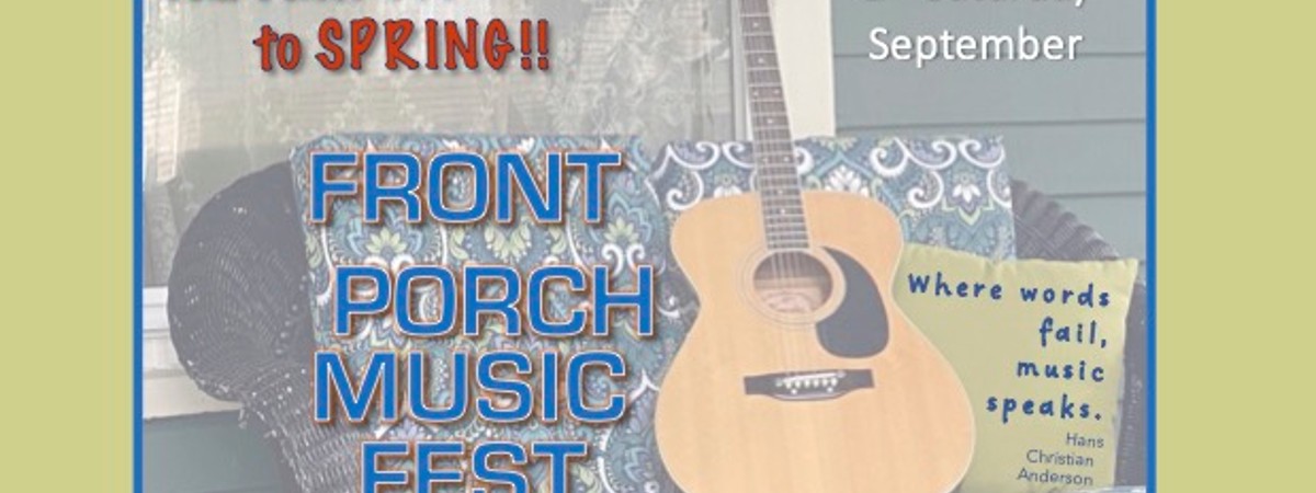 Guitar on Front Porch Couch