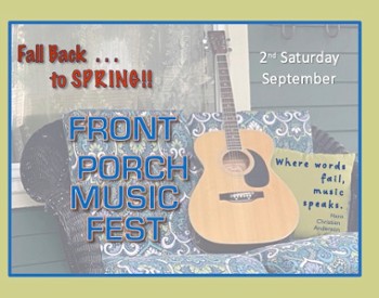Guitar on Front Porch Couch