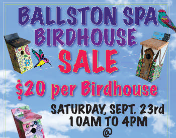 ballston spa birdhouse sale flyer