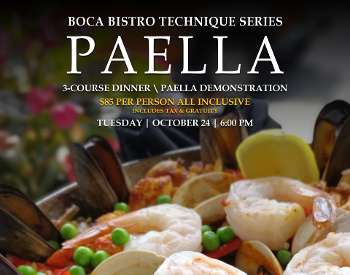 Paella Class at Boca Bistro