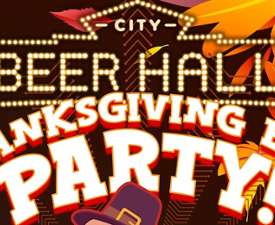 City Beer Hall Thanksgiving event