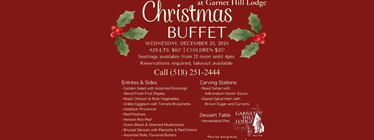 christmas buffet menu