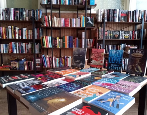 books in bookstore