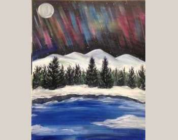 Northern Lights Paint & Sip Event