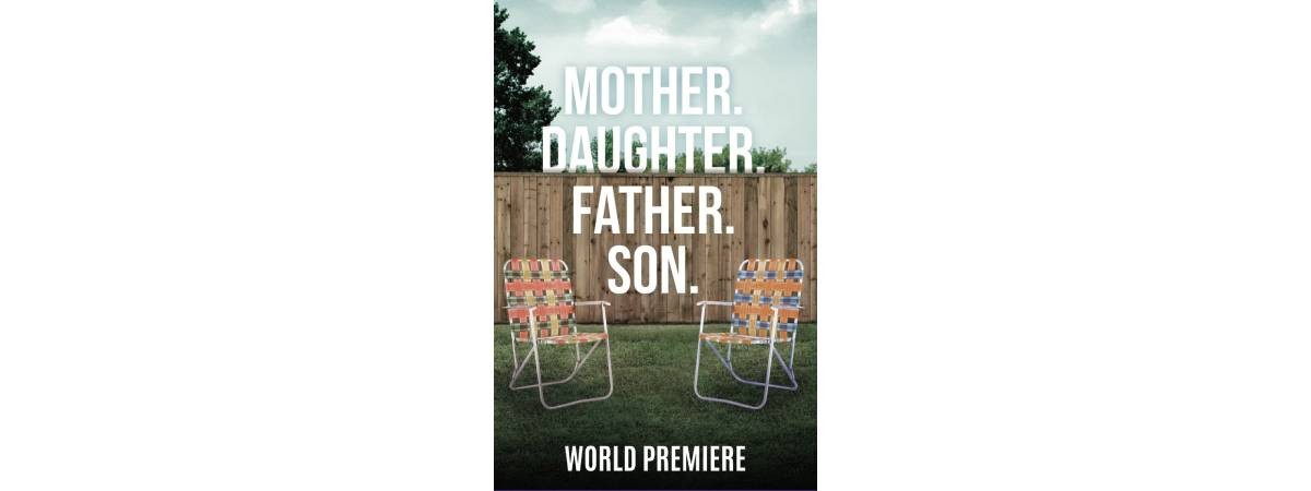 mother daughter father son play poster