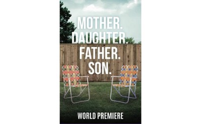 mother daughter father son play poster