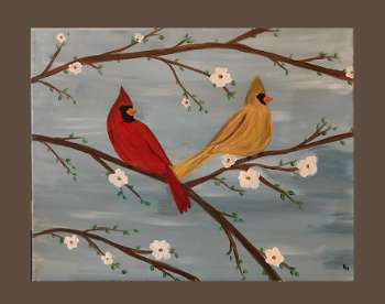 Spring Cardinals Paint & Sip Event!