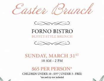 Easter brunch at Forno Bistro
