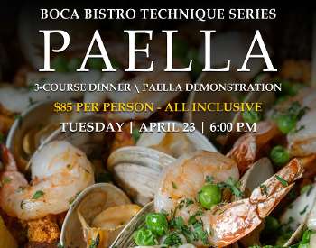 Paella class at Boca Bistro