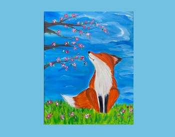 Flowery Fox Family Paint Class
