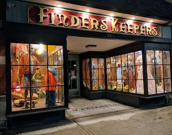 exterior of finders keepers store
