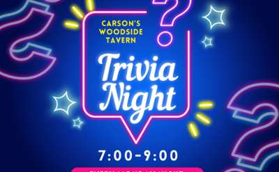 Monday Night Trivia at Carson's Woodside Tavern