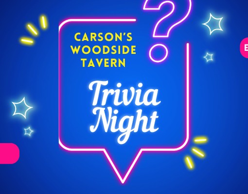 Trivia Every Monday at Carson's Woodside Tavern
