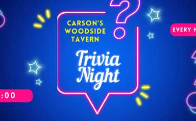 Trivia Every Monday at Carson's Woodside Tavern
