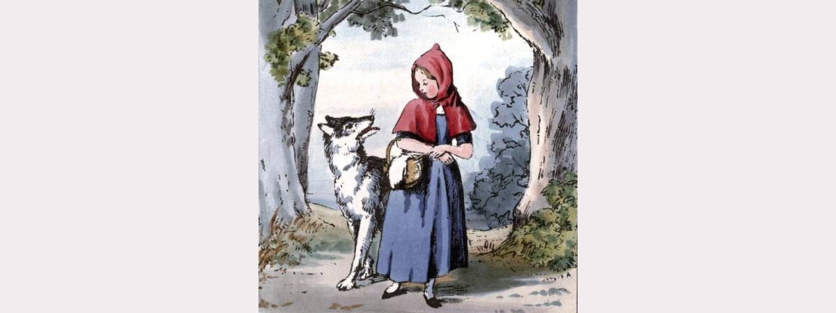 red riding hood and wolf