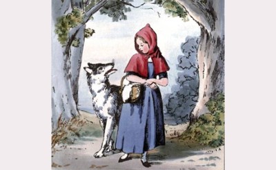 red riding hood and wolf