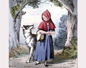 red riding hood and wolf