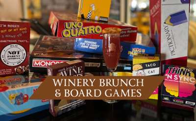 Winery brunch and board games