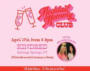 Mocktail Meet up at Kindred in Saratoga April 17th, 6-8pm. Tickets $20 online.