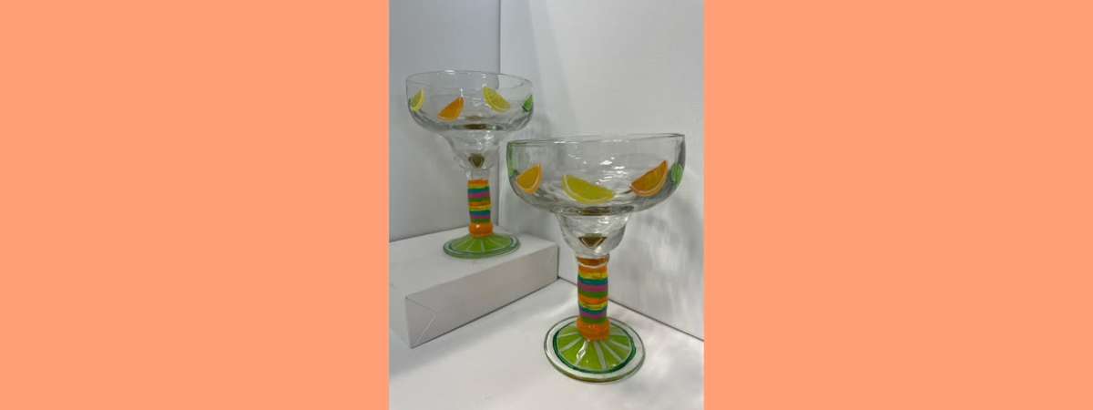 Set of Margarita Glasses Paint Event