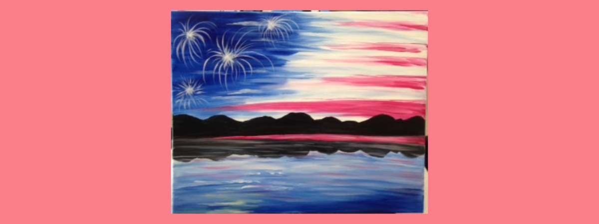 Freedom Flag Paint & Sip Event