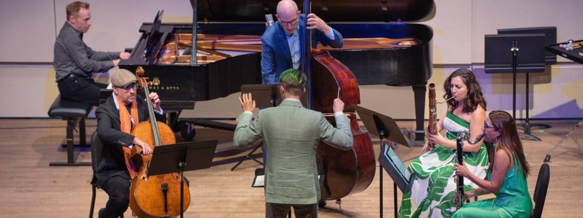 musicians on stage