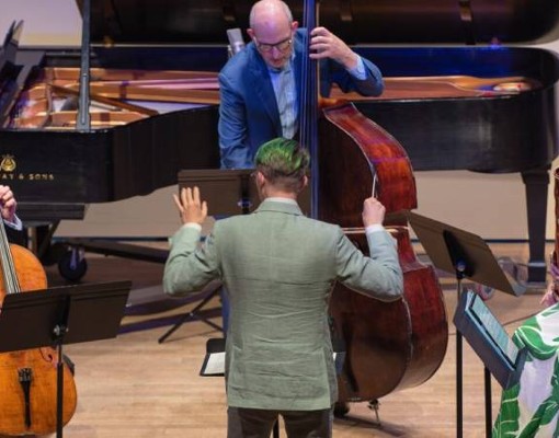 musicians on stage