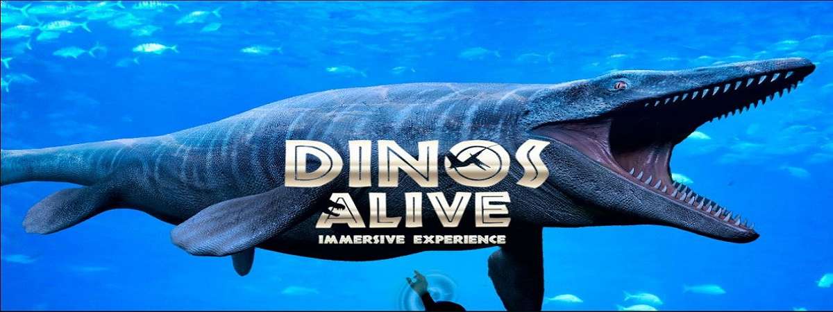 ⭐ Dinos Alive is a dinosaur exhibition featuring life-size animated replicas in an immersive Jurassic venue