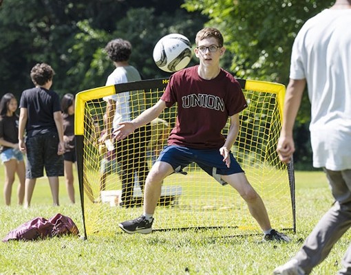 kids playing soccer