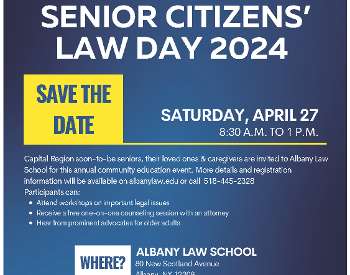 Senior Citizens Law Day Save the Date Saturday April 27