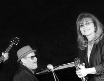 black and white image of band